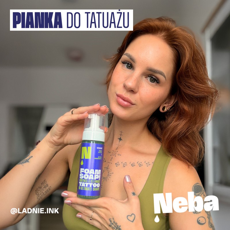 Łagodzące mydło w piance do tatuażu Neba®