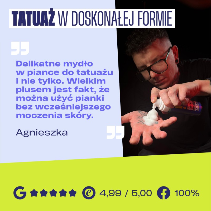 Łagodzące mydło w piance do tatuażu Neba®