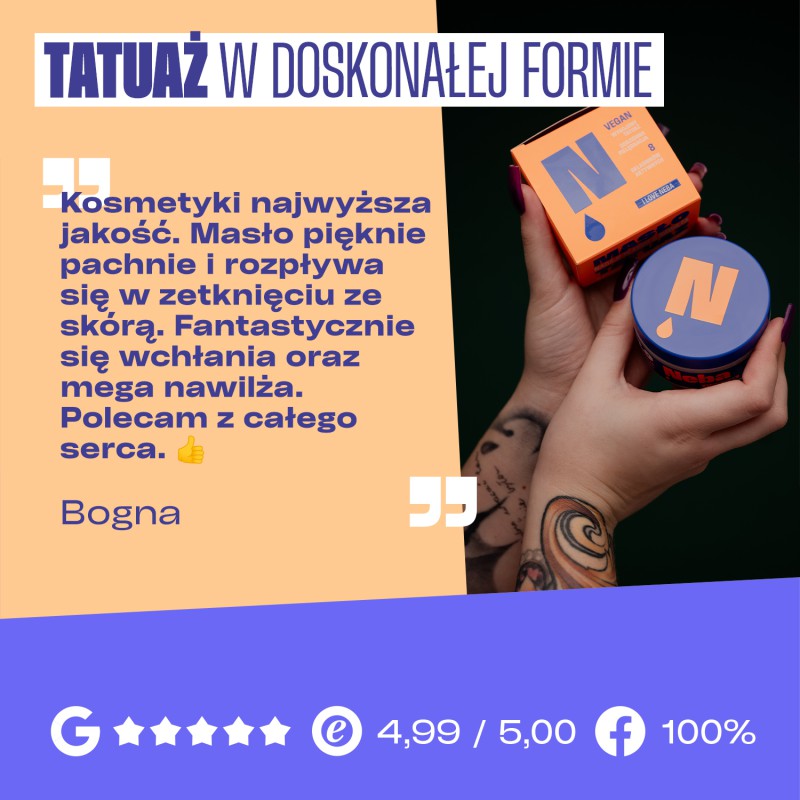 Masło do tatuażu Neba® 100 ml – wybierz swój ulubiony zapach