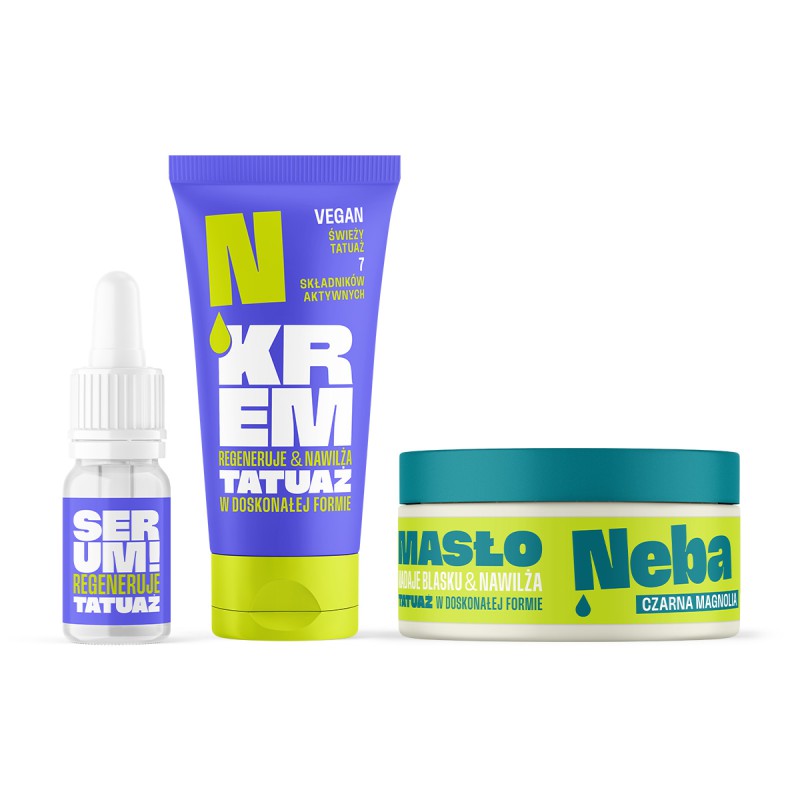 Zestaw - Serum + Krem + Masło do tatuażu Neba®