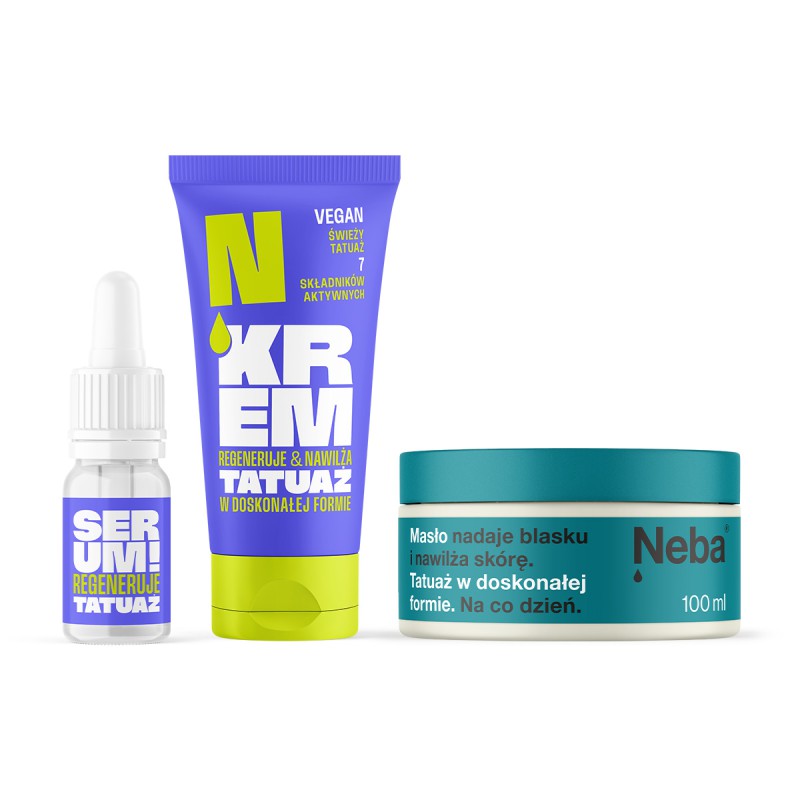 Zestaw - Serum + Krem + Masło do tatuażu Neba®