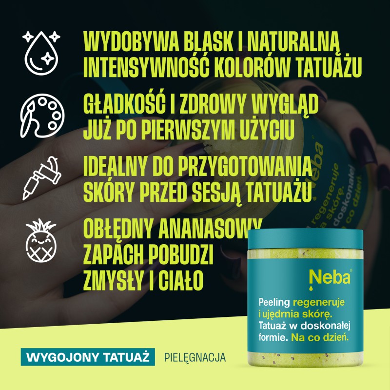 Peeling do tatuażu i codziennej pielęgnacji skóry Neba®