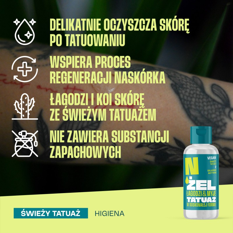 Łagodzący żel do świeżego tatuażu Neba®