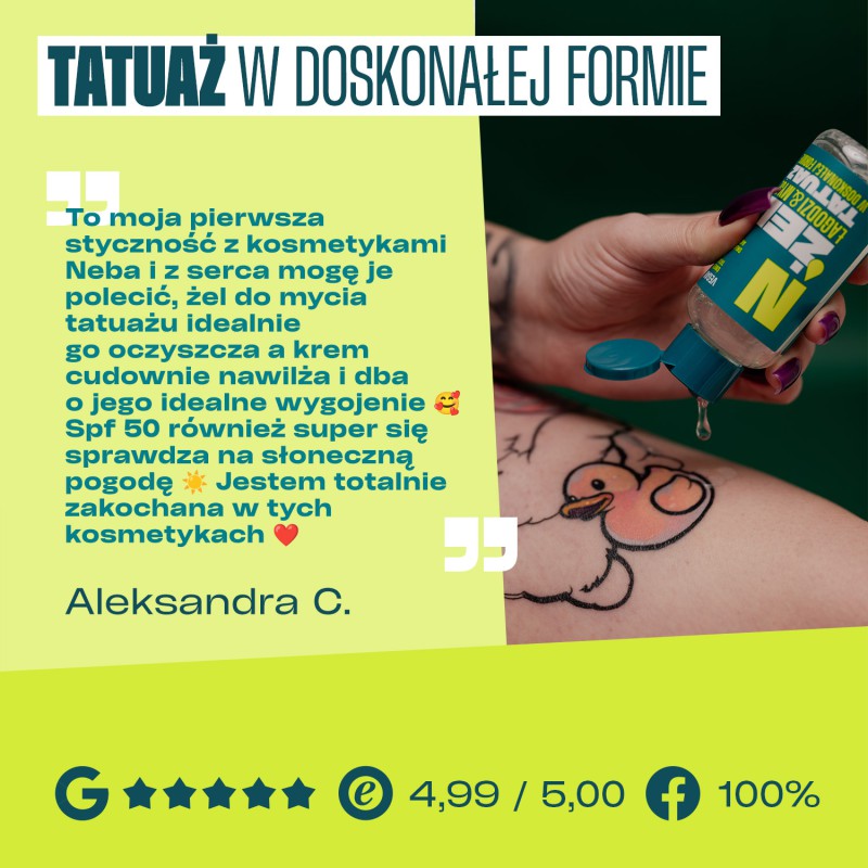 Łagodzący żel do świeżego tatuażu Neba®