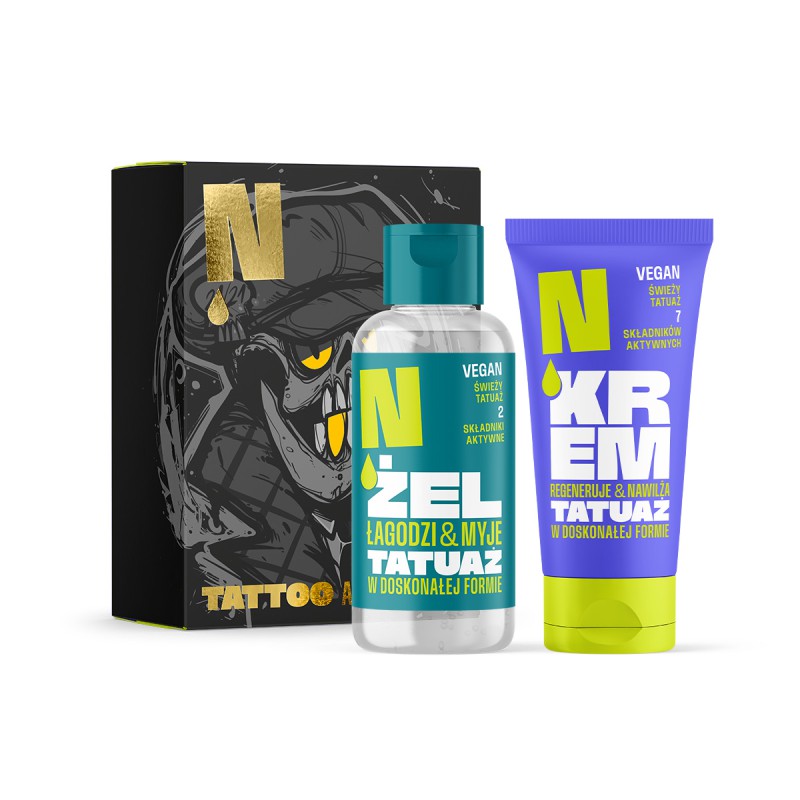 Zestaw - Żel 100 ml +  Krem 50 ml Neba® - na świeży tatuaż