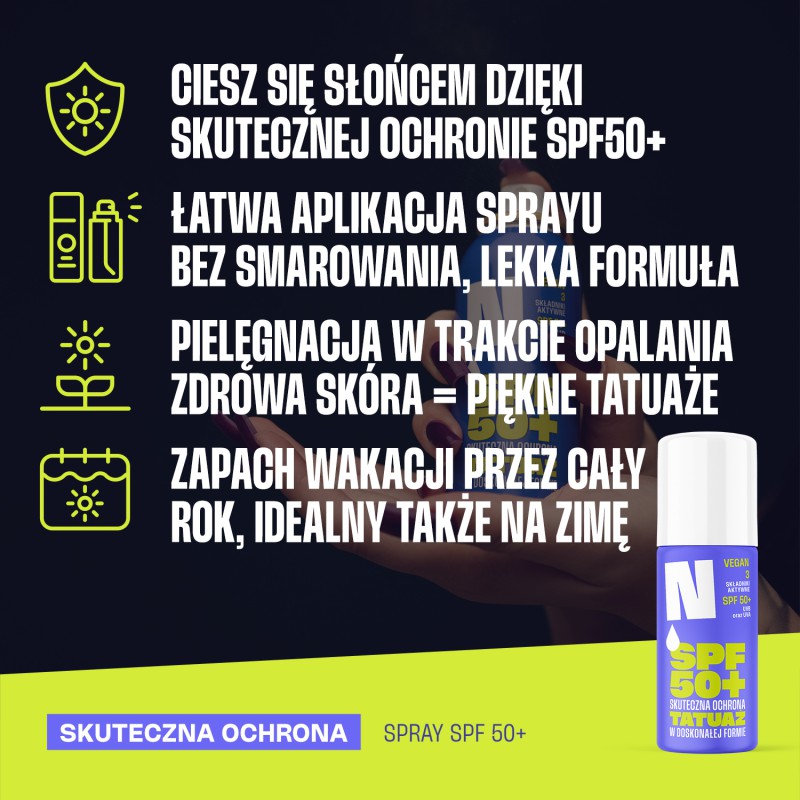 Spray ochronny z filtrami SPF50+ Neba®