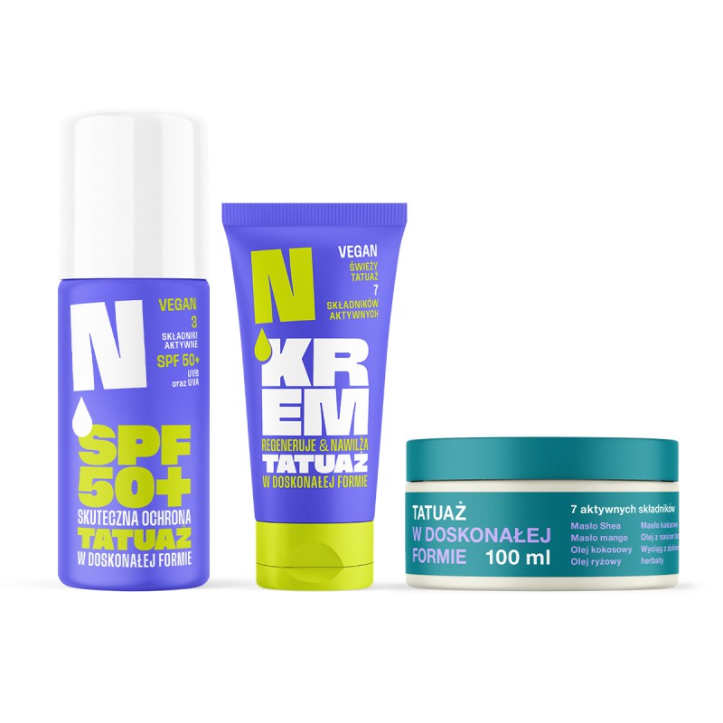 Zestaw: Krem + Masło + Spray ochronny SPF 50+  Neba®