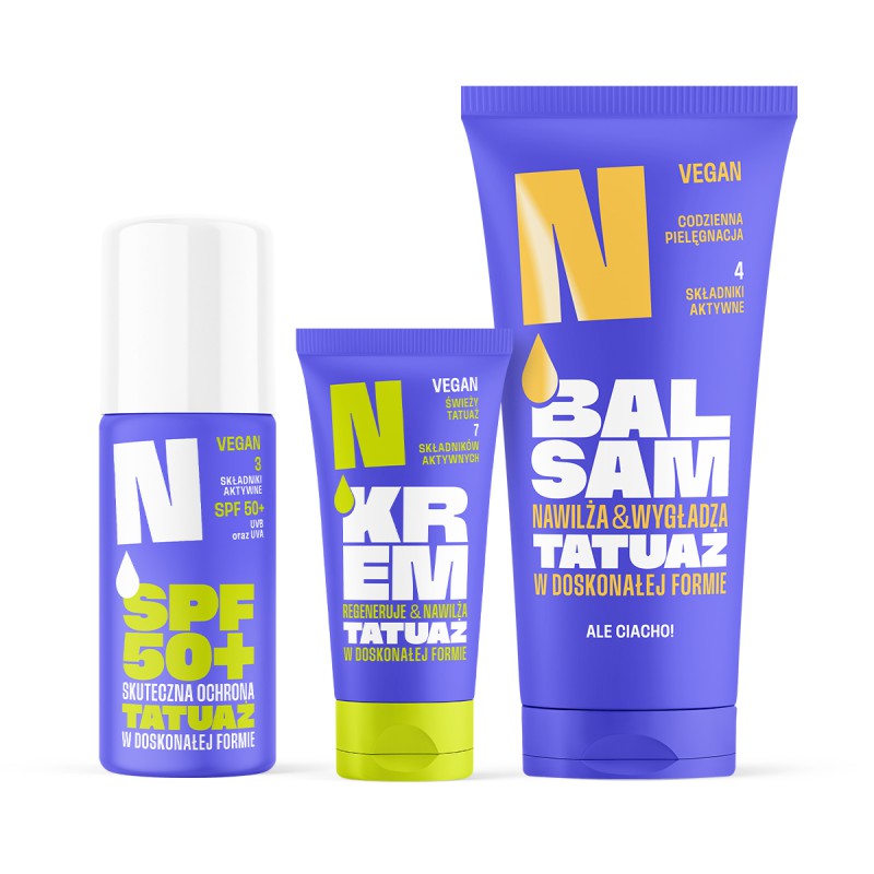 Zestaw: Krem + Balsam + Spray ochronny z filtrami SPF50+ Neba®