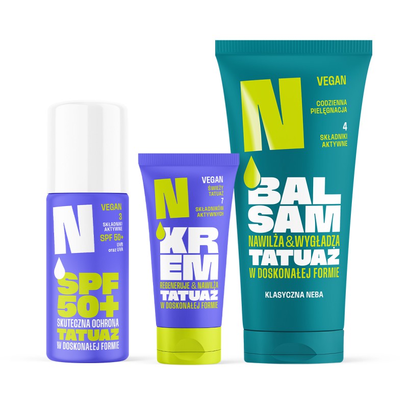 Zestaw: Krem + Balsam + Spray ochronny z filtrami SPF50+ Neba®