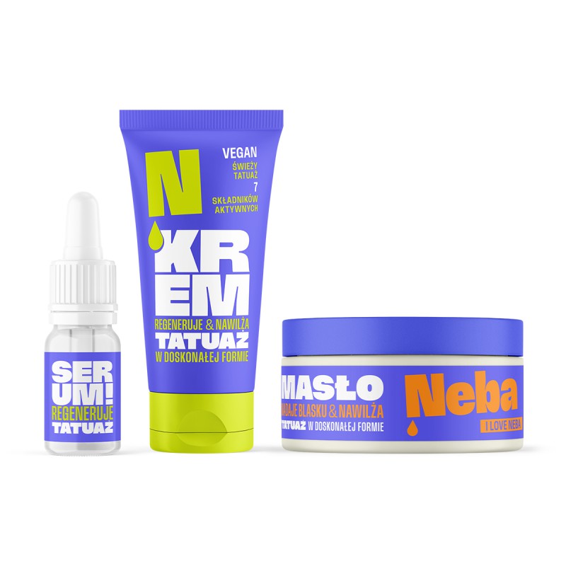 Zestaw - Serum + Krem + Masło do tatuażu Neba®