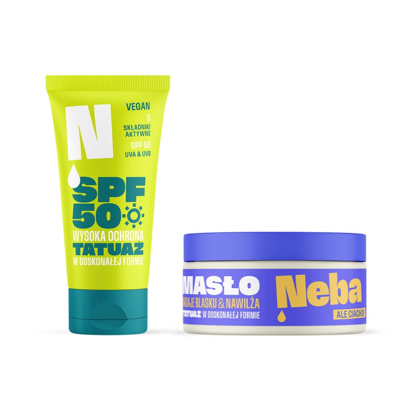 Zestaw: Krem ochronny z filtrami SPF50 + Masło Neba®