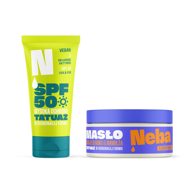 Zestaw: Krem ochronny z filtrami SPF50 + Masło Neba®